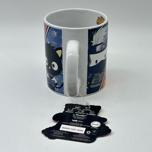 Hello Kitty x Naruto Shippuden Ceramic Coffee Tea Mug 16 oz from Bioworld - Picture 3 of 10
